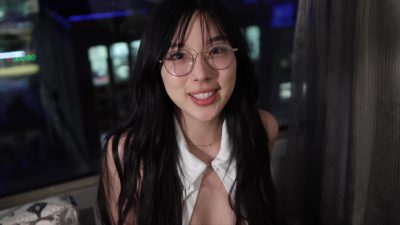 Korean Secretary Elle Lee สาวอาหมวยใส่แว่น av ฝรั่ง